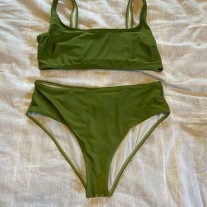 Green SHEIN bikini